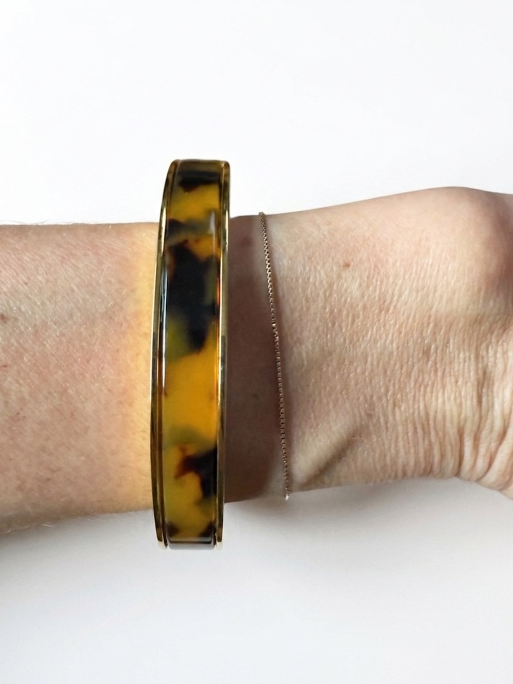 J.Crew Tortoiseshell Resin Bangle Bracelet